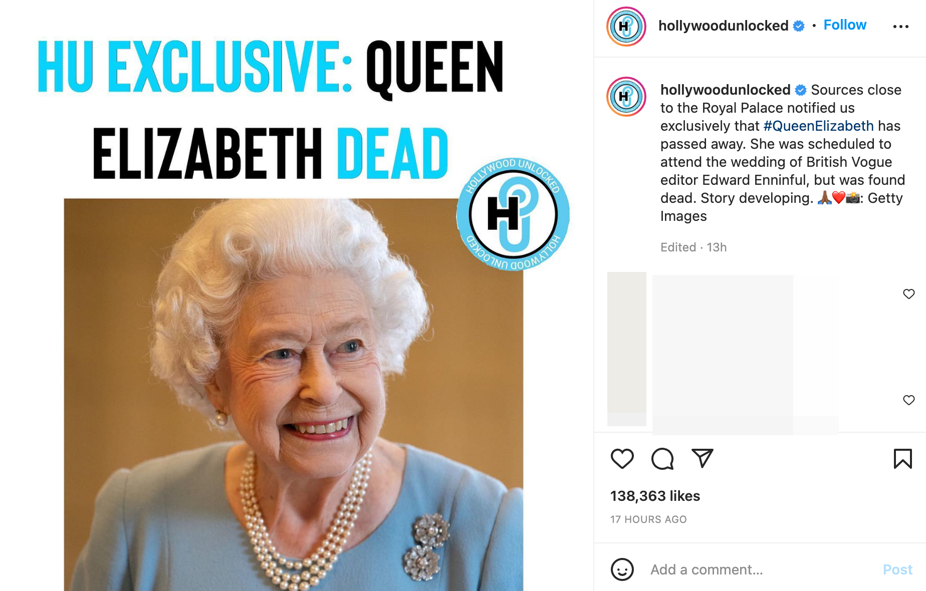 Queen Elizabeth Death Reasoning