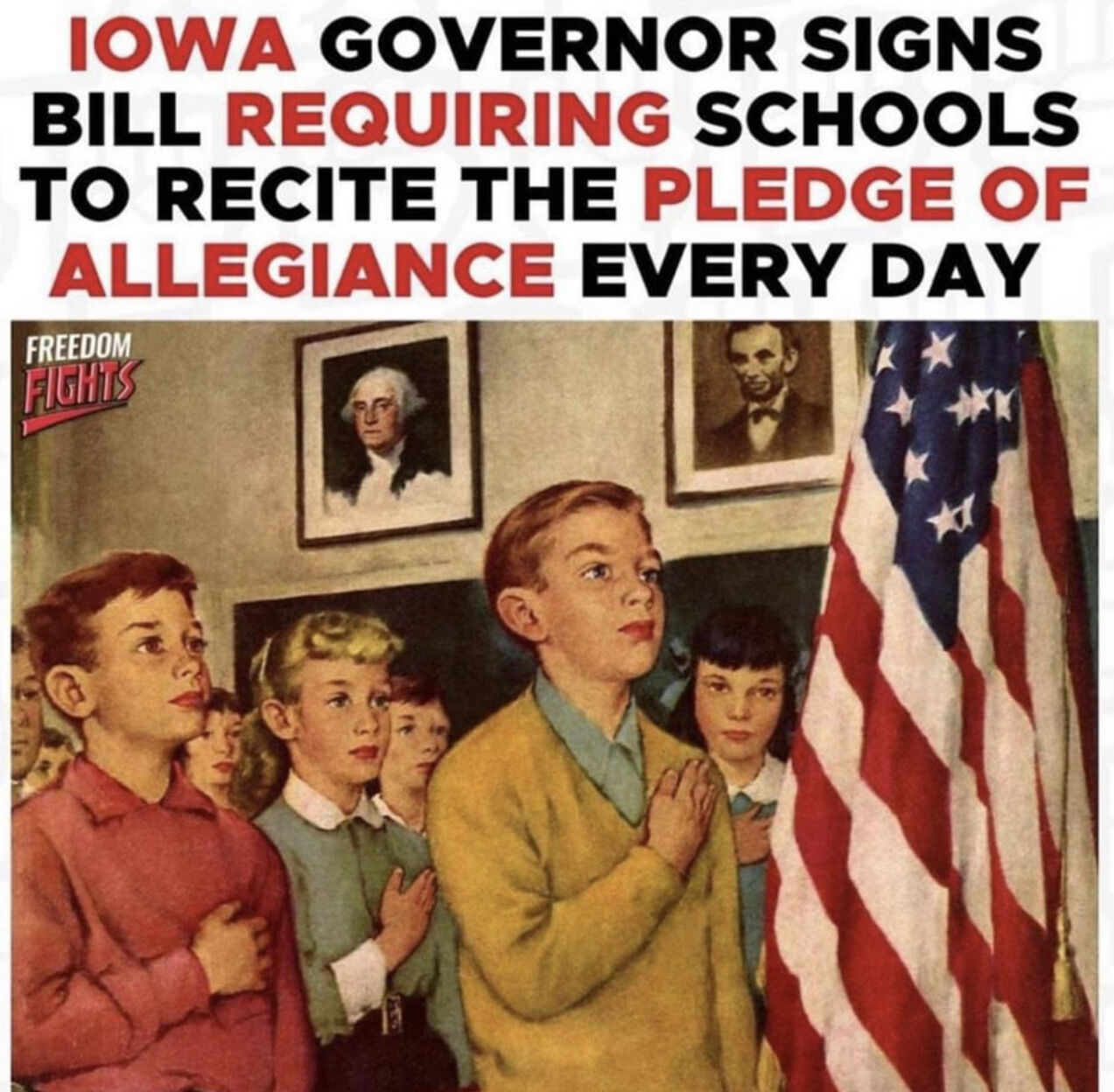 Bill required. Pledge of Allegiance.